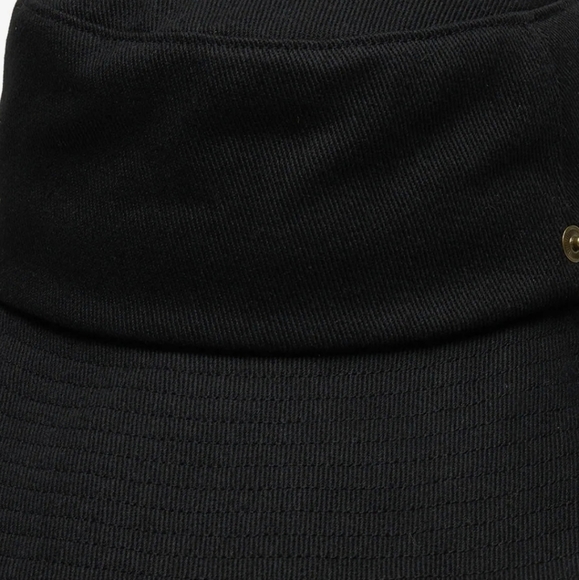 New Wyeth Birdie UPF 50 Sun Rated Packable Black Strap Bucket Hat One Size NWT - Picture 9 of 9